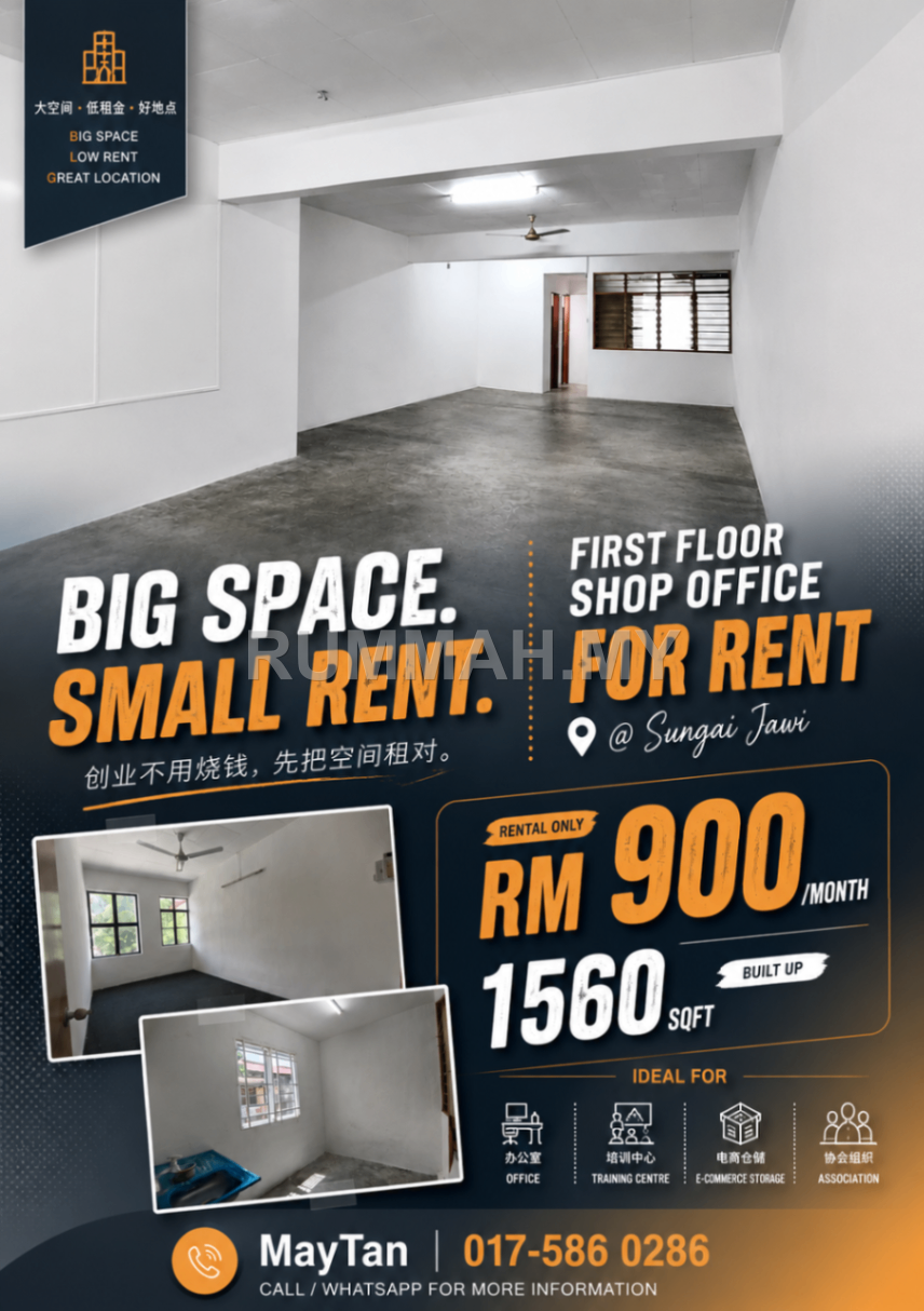 commercial in Sungai Bakap, Penang for rent - Office for Rent @ Sungai Jawi, Sungai Bakap | Freehold