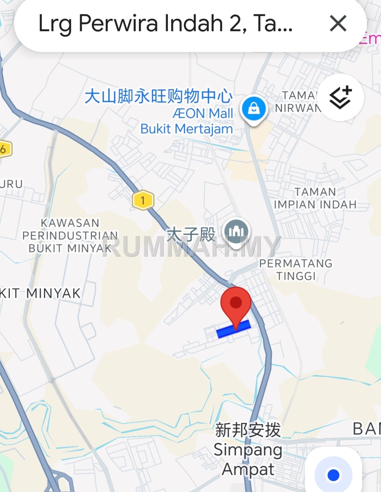 4-bedroom house in Bukit Mertajam, Penang for sale - 2.5sty terrace house Taman perwira Indah