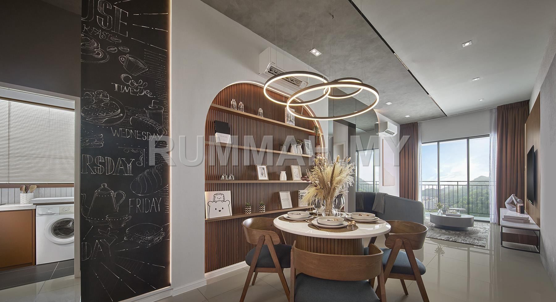 3-bedroom condo in Air Itam, Penang for sale - D’Hazelton Condominium 1000sf 2 Car Park at Farlim