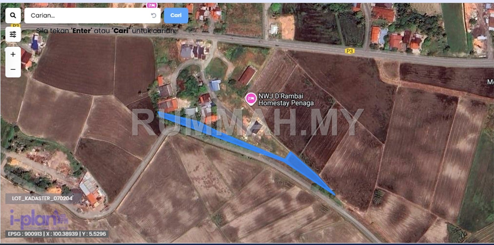 land in PENAGA, Penang for sale - Tanah di Kampung Permatang Rambai Untuk Dijual