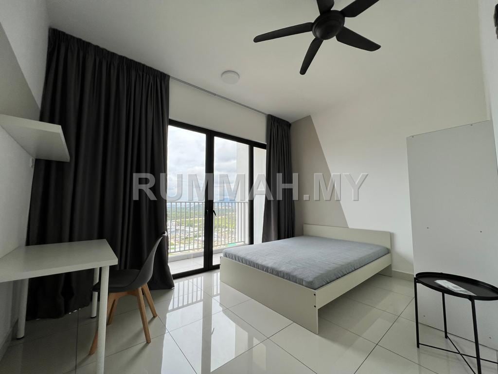 1-bedroom condo in Batu Kawan, Penang for rent - [Balcony/1B0.25B0CP] Vertu Resort