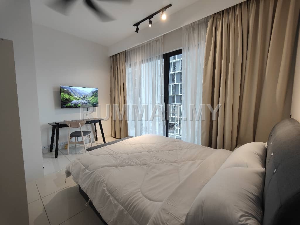 1-bedroom condo in Batu Kawan, Penang for rent - [Balcony/1B0B0CP] Vertu Resort