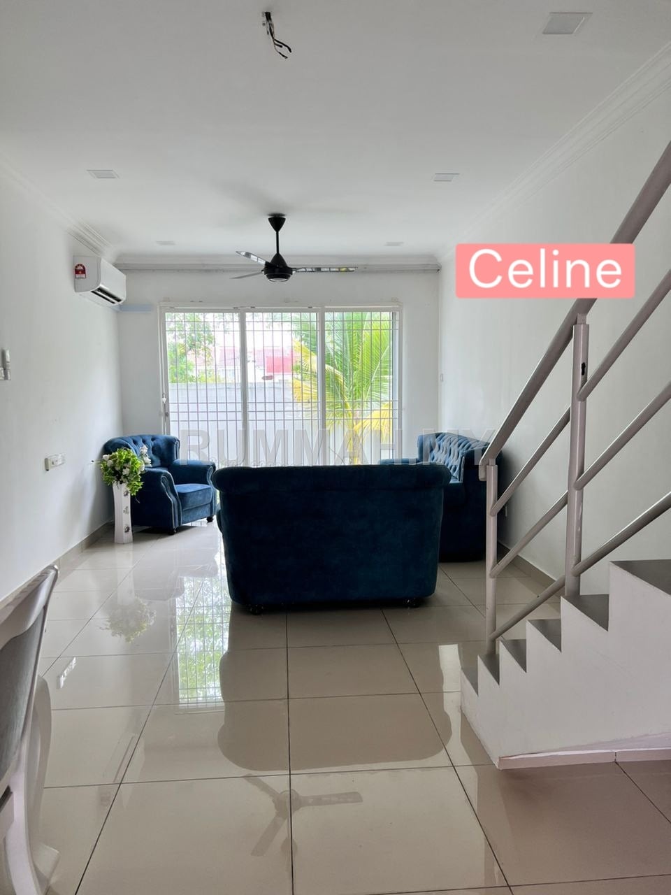 3-bedroom house in Butterworth, Penang for rent - Ground floor Townhouse Partially Furnished @ Casa Utopia, Sungai Dua Utama, Butterworth 