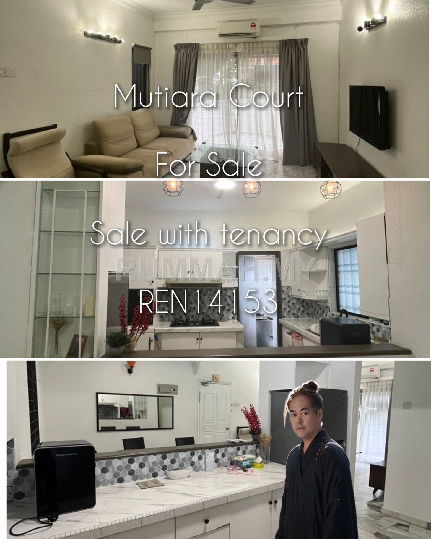 3-bedroom condo in Gelugor, Penang for sale - Mutiara Court 1