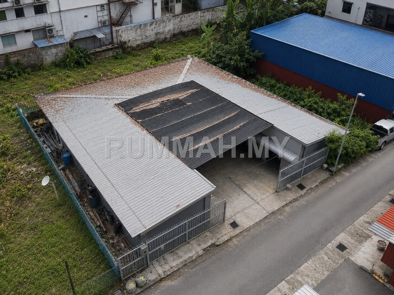 land in Sungai Pinang, Penang for sale - Jelutong Super Rare Bungalow Commercial Land With Scaffolding Set up