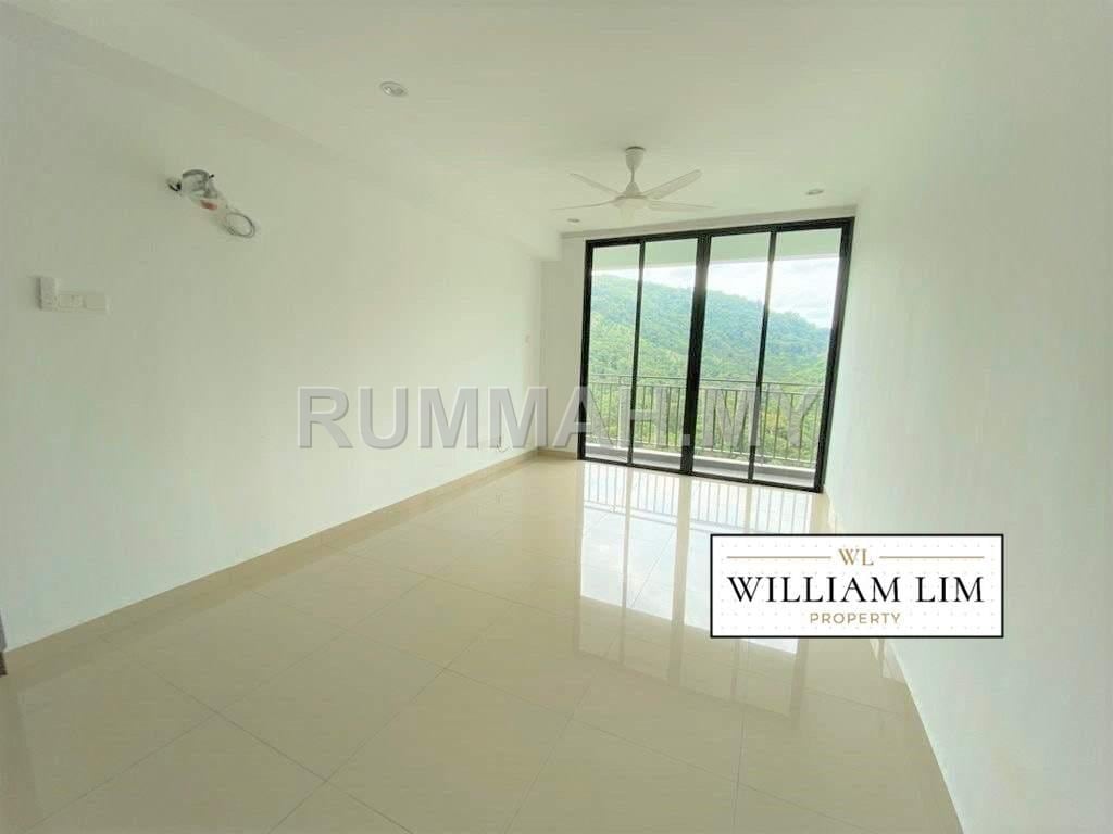 3-bedroom condo in Bayan Lepas, Penang for rent - Ramah Pavilion Hill View 1250sf Unfurnished Teluk Kumbar Near Airport Bayan Lepas