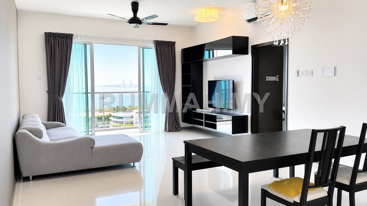 3-bedroom condo in Gelugor, Penang for rent - Condo for Rent @ Vertiq, Gelugor | Fully Furnished