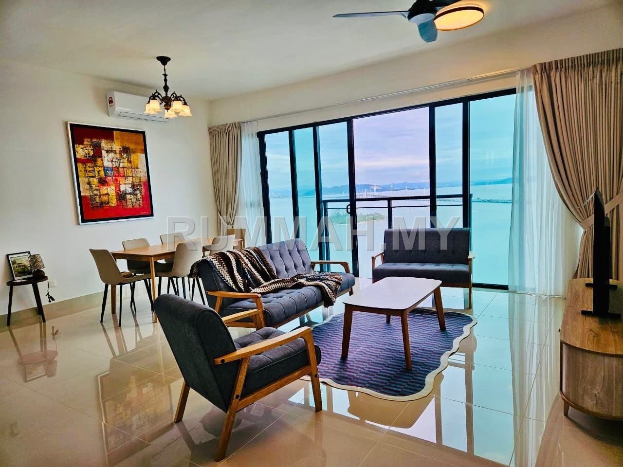 2-bedroom condo in Gelugor, Penang for rent - The Light mezzo Fully Furnished