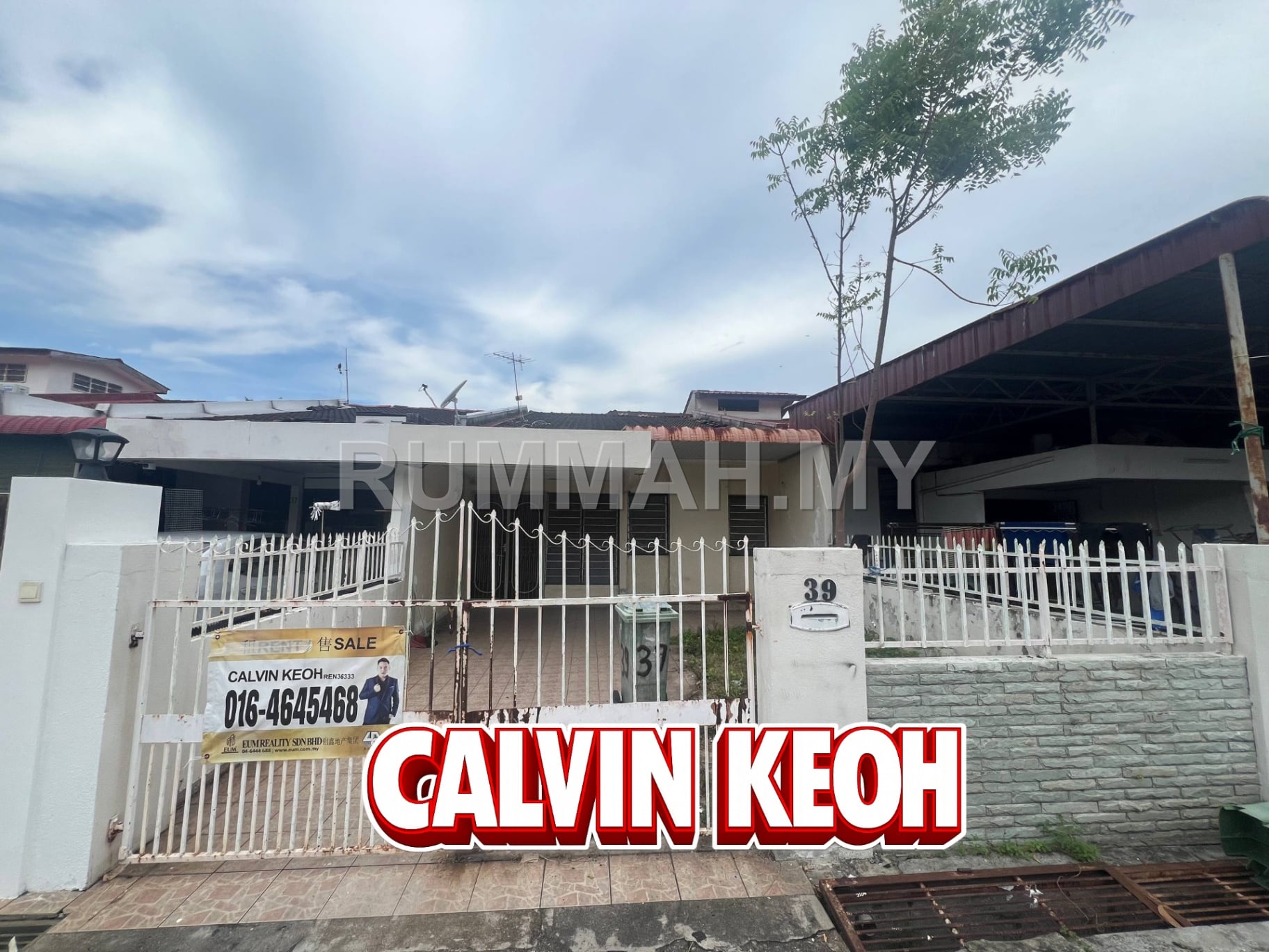 3-bedroom house in Batu Maung, Penang for sale - 1 Storey Terrace Land 20x75 Freehold Taman Iping FIZ Solok Batu Maung