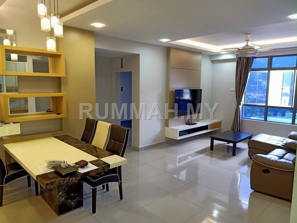 3-bedroom condo in Air Itam, Penang for rent - All Season Park Fully Furnished 2 Car Park