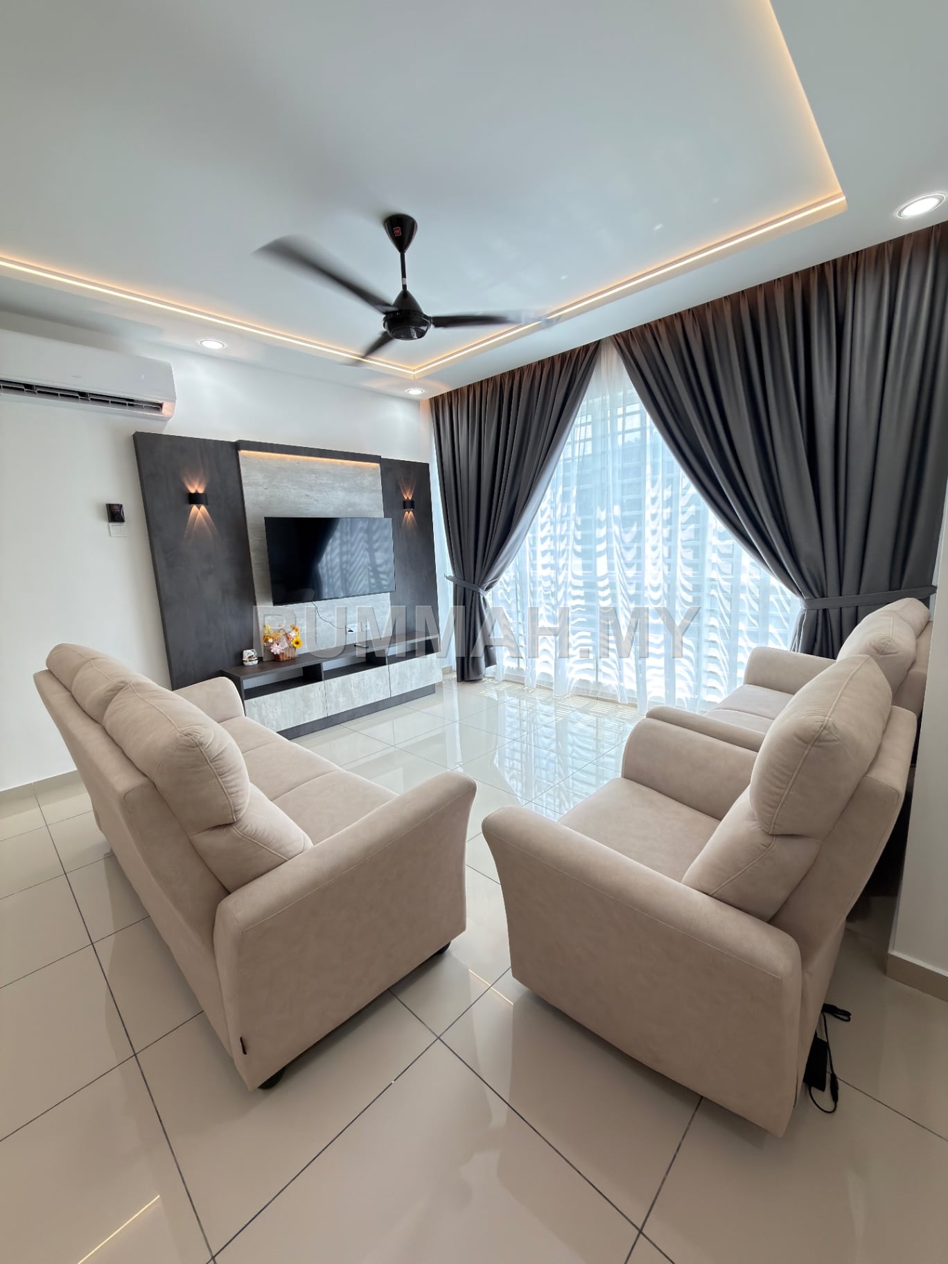 3-bedroom condo in Bayan Lepas, Penang for rent - brand new Emerald residence bayan lepas with wifi near penang airport