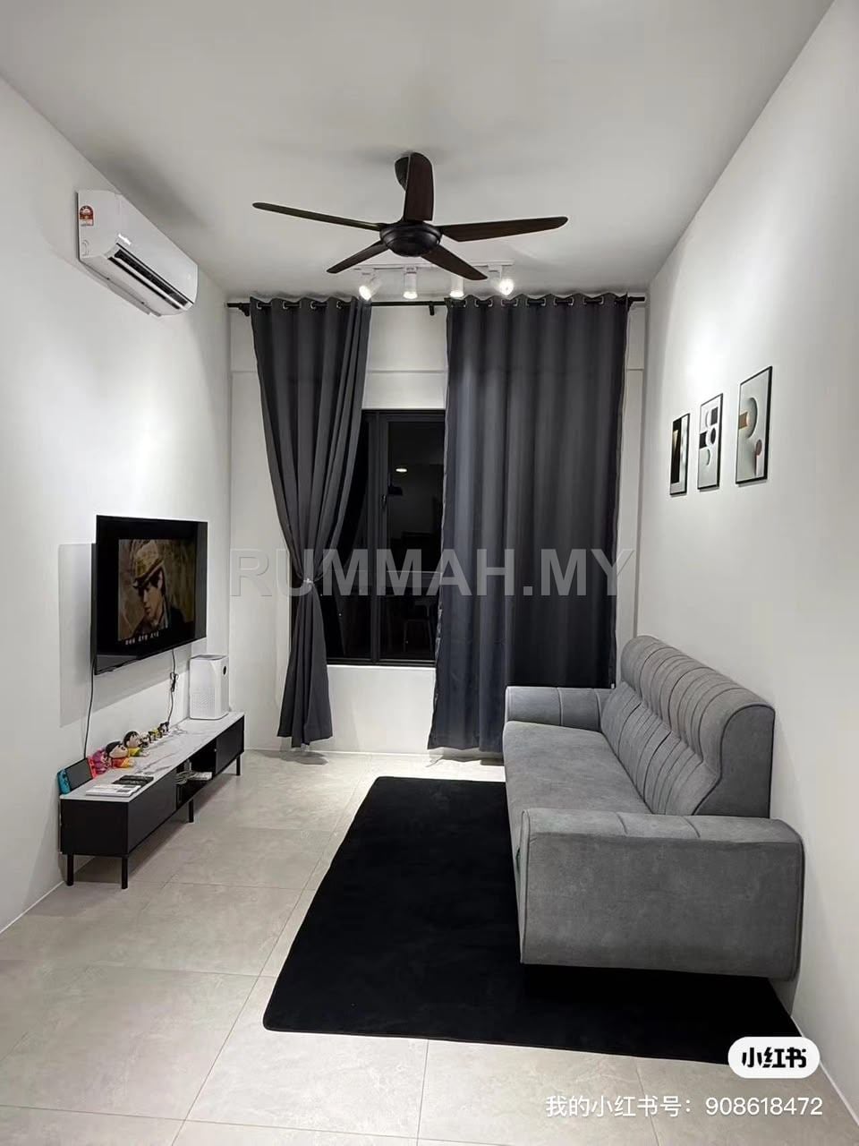 2-bedroom condo in Bukit Mertajam, Penang for rent - bm Area @Aston Acacia Condo Fully-furnished For Rent