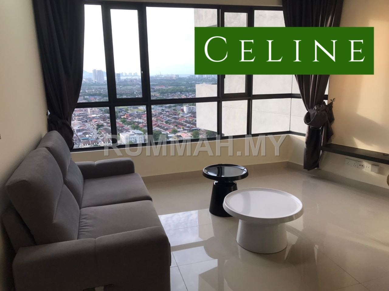 1-bedroom condo in Perai, Penang for rent - GEM Residence Studio Fully Furnished at Perai