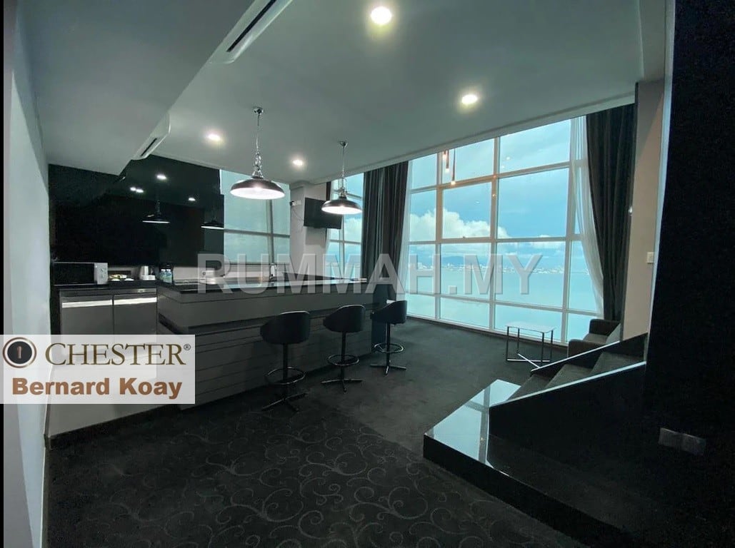 2-bedroom condo in Jelutong, Penang for sale - Maritime waterfront hotel unit sell with airbnb business tenancy Karpal singh drive