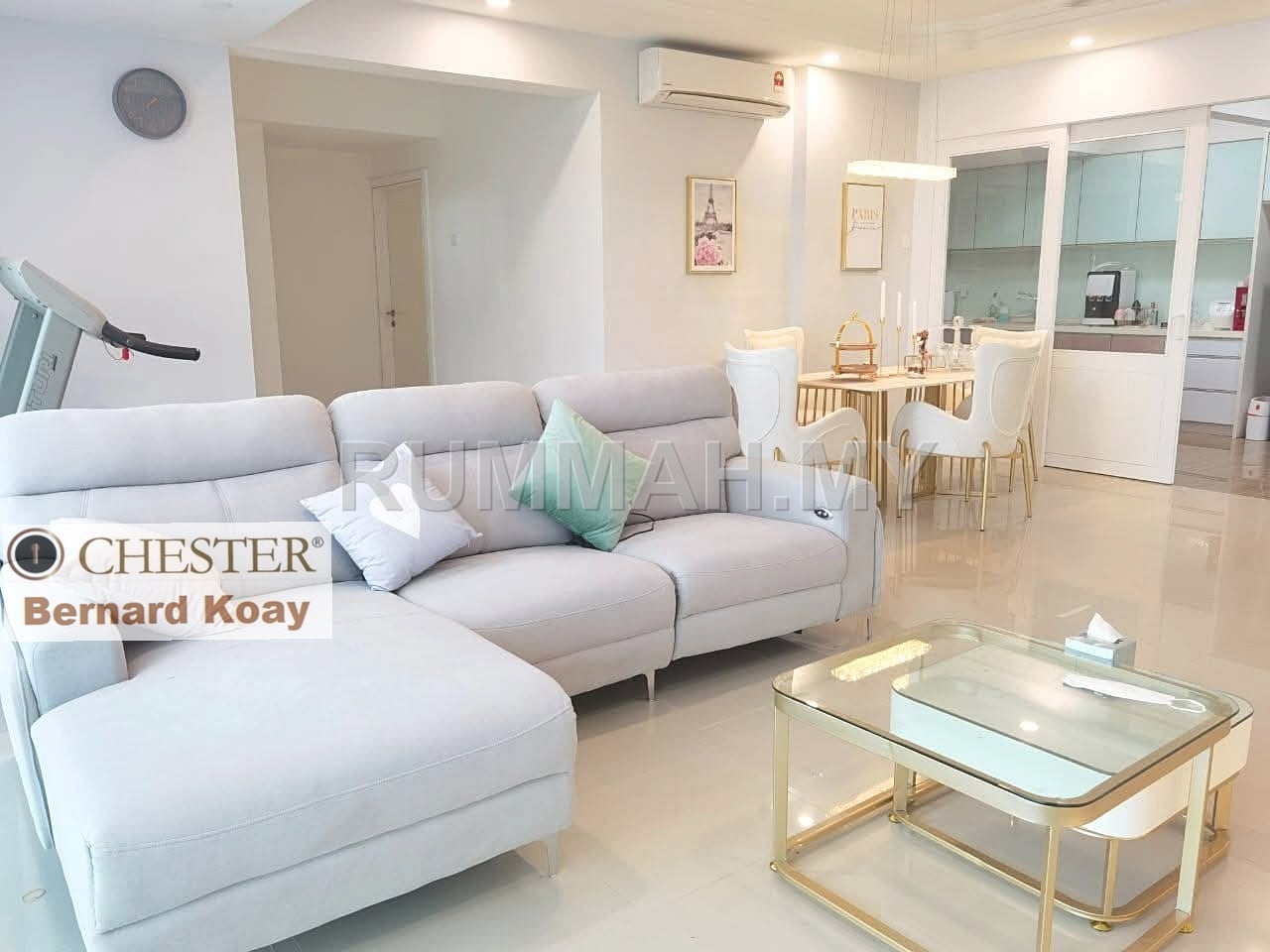 3-bedroom condo in Batu Uban, Penang for sale - Uban Residence Batu Uban 1850sqft 2CP Fully furnished Move in condition low density
