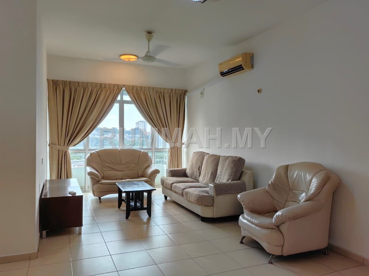 3-bedroom condo in Gelugor, Penang for rent - Desa Airmas/Gelugor/1,050sf/Fully Furnished/City view/1 Car Park