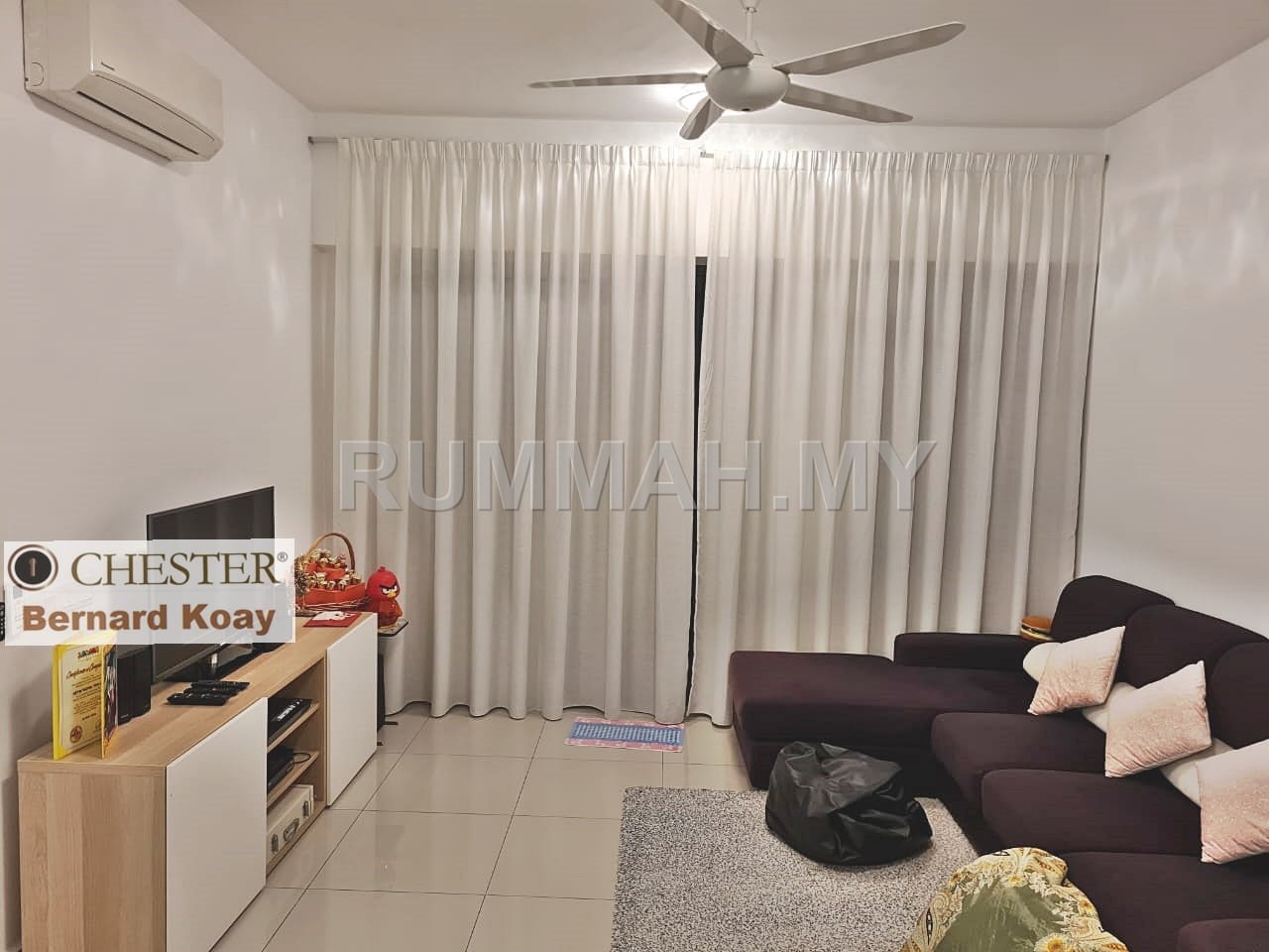 3-bedroom condo in Relau, Penang for sale - Setia Sky Vista 1419sqft 4 car parks corner unit low density furnished Relau Sungai Ara