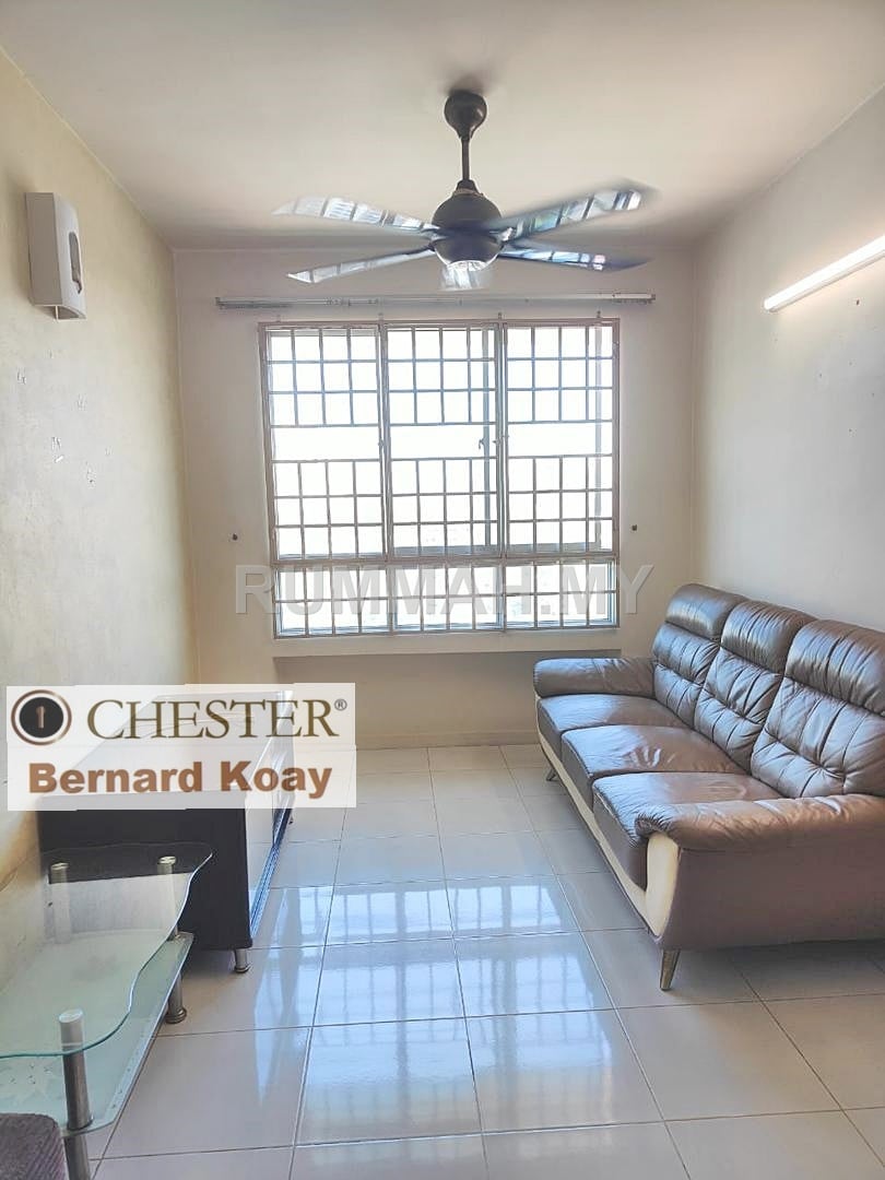 3-bedroom condo in Jelutong, Penang for sale - Harmony View Jelutong 1CP next to pasar malam renovated georgetown