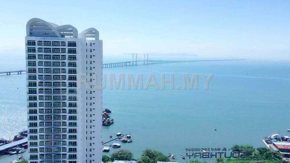 2-bedroom condo in Bayan Lepas, Penang for sale - Southbay Plaza @Soutbay City Condo High Floor 1111sf 1CP Fully Renovated Batu Maung