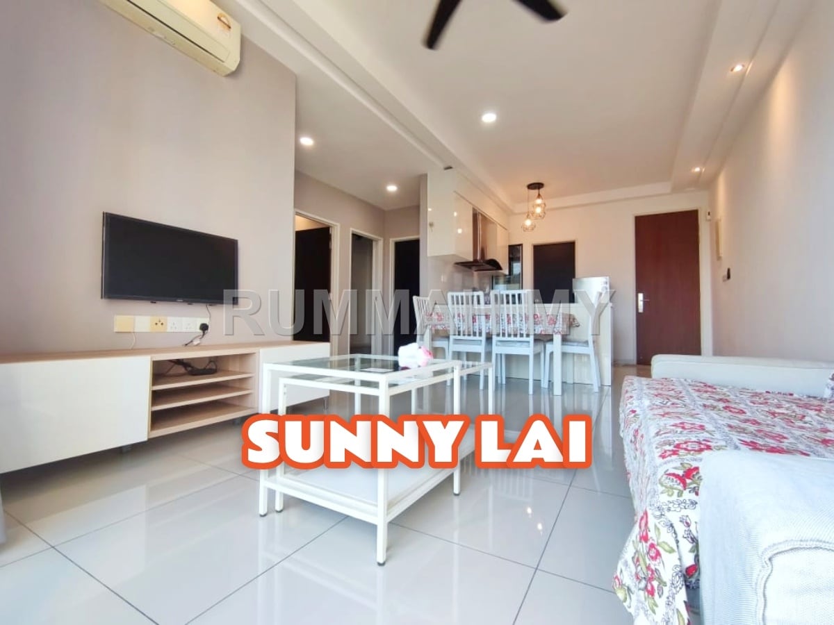 3-bedroom condo in Tanjung Tokong, Penang for sale - Tri Pinnacle, 800sf, Tastefully Renovated, High Floor, Hill View, 2 Fixed parking Lot, Worth buy! Tanjung Tokong