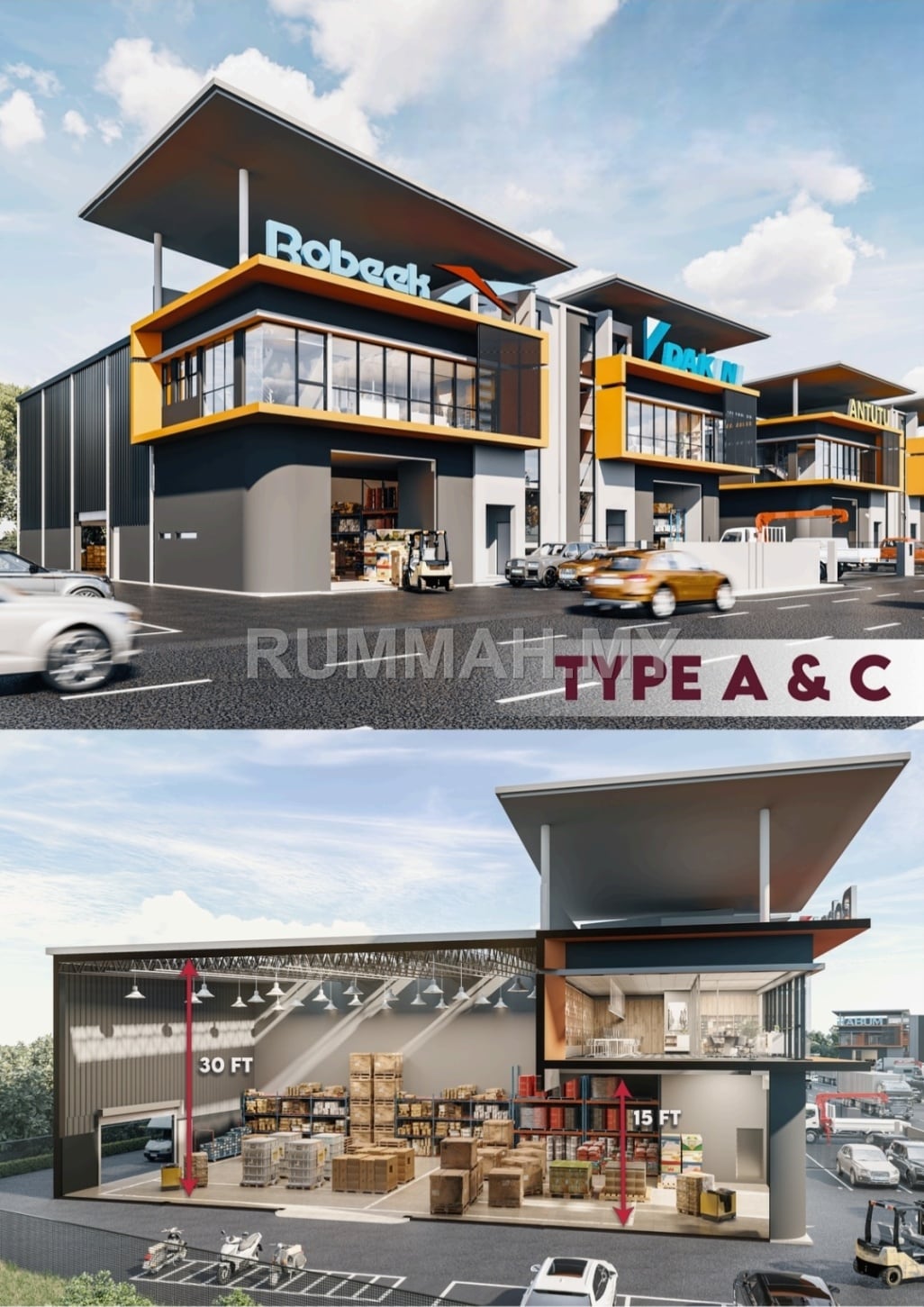 industrial in Bukit Minyak, Penang for sale - Villa Industrial Park at Permatang Tinggi 