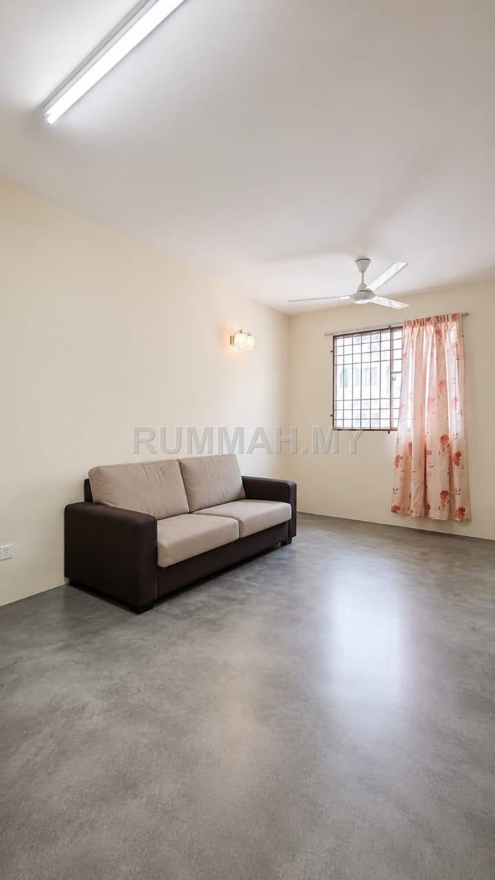 3-bedroom condo in Juru, Penang for sale - Flat Taman Bukit Juru Partially Furnished Unit Near AEON Big Bukit Mertajam