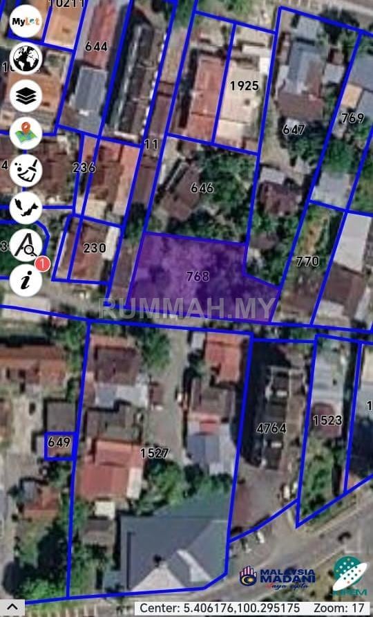 land in Air Itam, Penang for sale - Residential Land for Sale @ Jalan Abdullah Ariff, Air Itam | Freehold