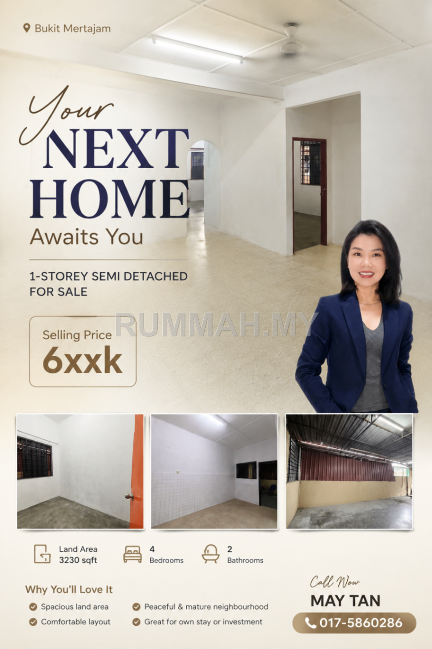 4-bedroom house in Bukit Mertajam, Penang for sale - Semi-Detached House for Sale @ Kota Permai, Bukit Mertajam | Freehold