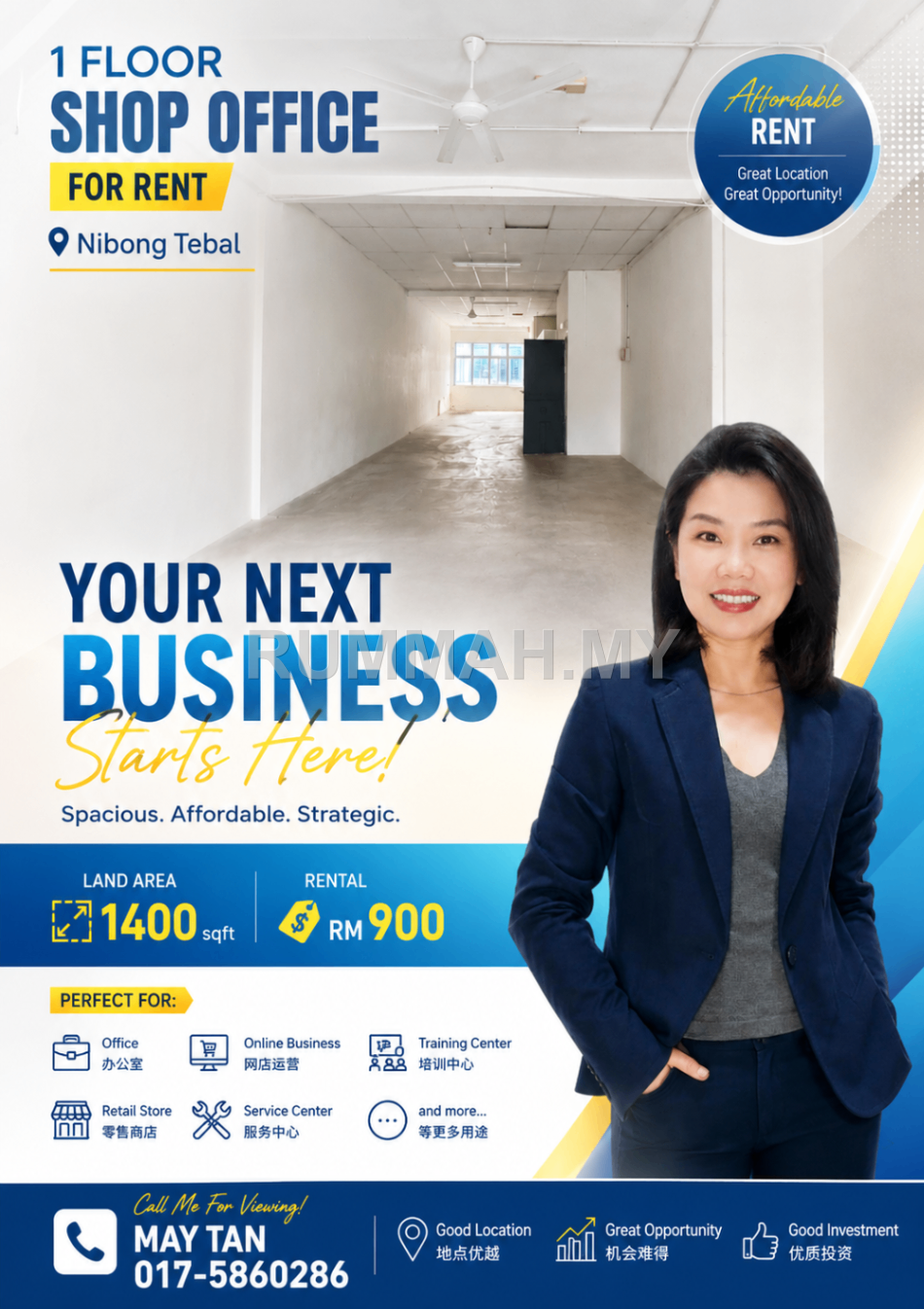 commercial in Nibong Tebal, Penang for rent - Office space for Rent @ Nibong Tebal, Nibong Tebal | Freehold
