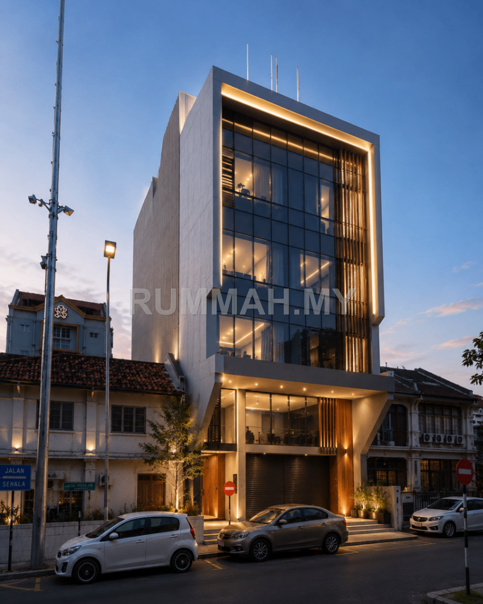 commercial in George Town, Penang for sale - 5.5 Storey Commercial Building Georgetown Suitable HQ Office with Lift
