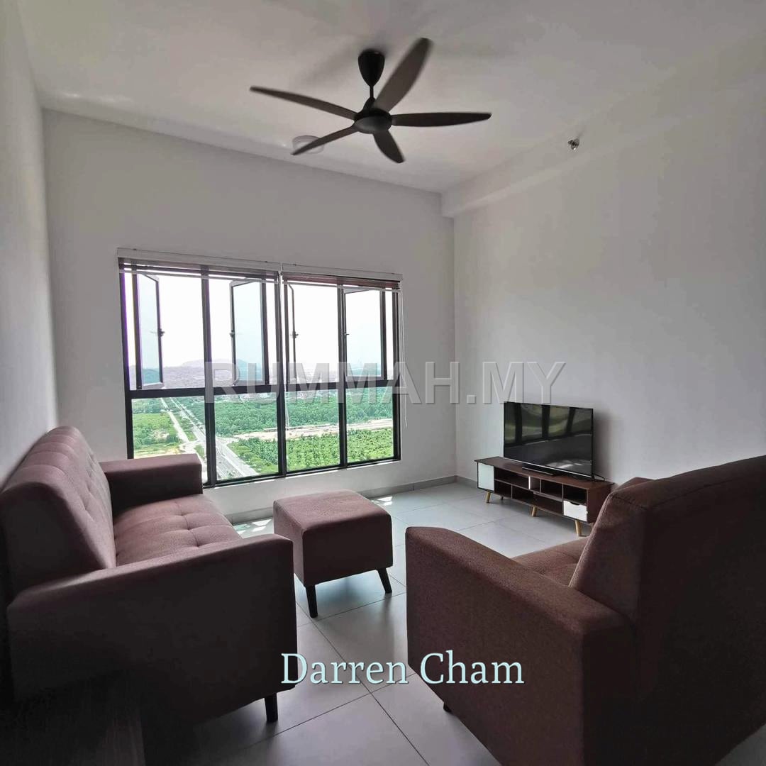 3-bedroom condo in Batu Kawan, Penang for rent - Service Residence for Rent @ Sinaran @ Utropolis, Batu Kawan | Freehold