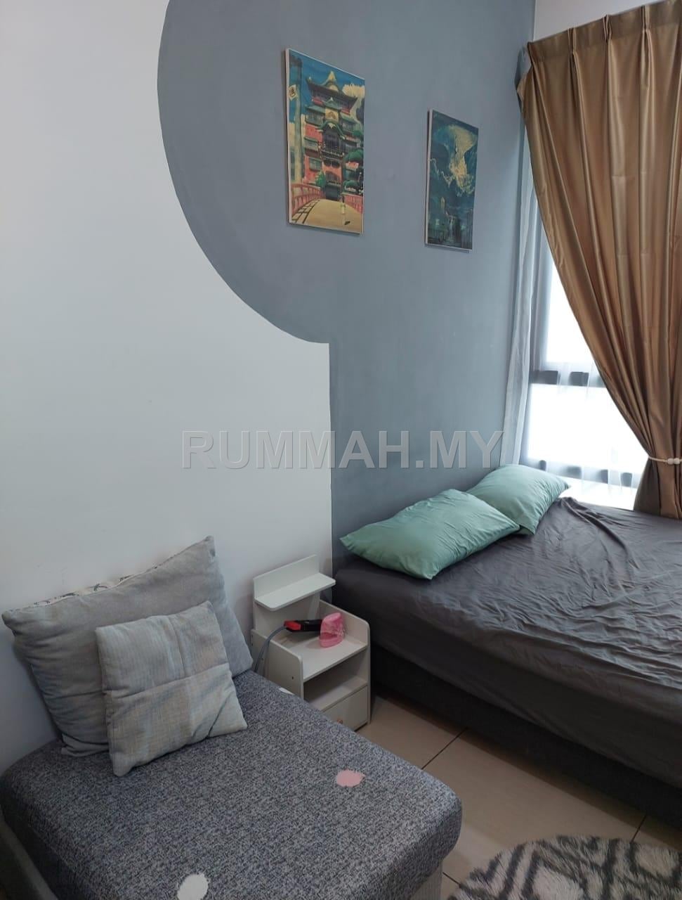 1-bedroom condo in Bayan Lepas, Penang for rent - Serviced Residence for Rent @ Queens Residences Q2, Bayan Lepas | Fully Furnished
