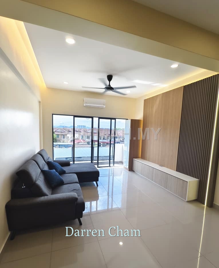 4-bedroom condo in Bukit Minyak, Penang for rent - Condominium for Rent @ Glisten Hill, Juru | Partially Furnished