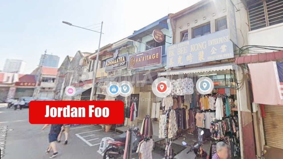 commercial in George Town, Penang for rent - 2-Storey Shophouse for Rent @ Jalan Kuala Kangsar, George Town | High Visibility