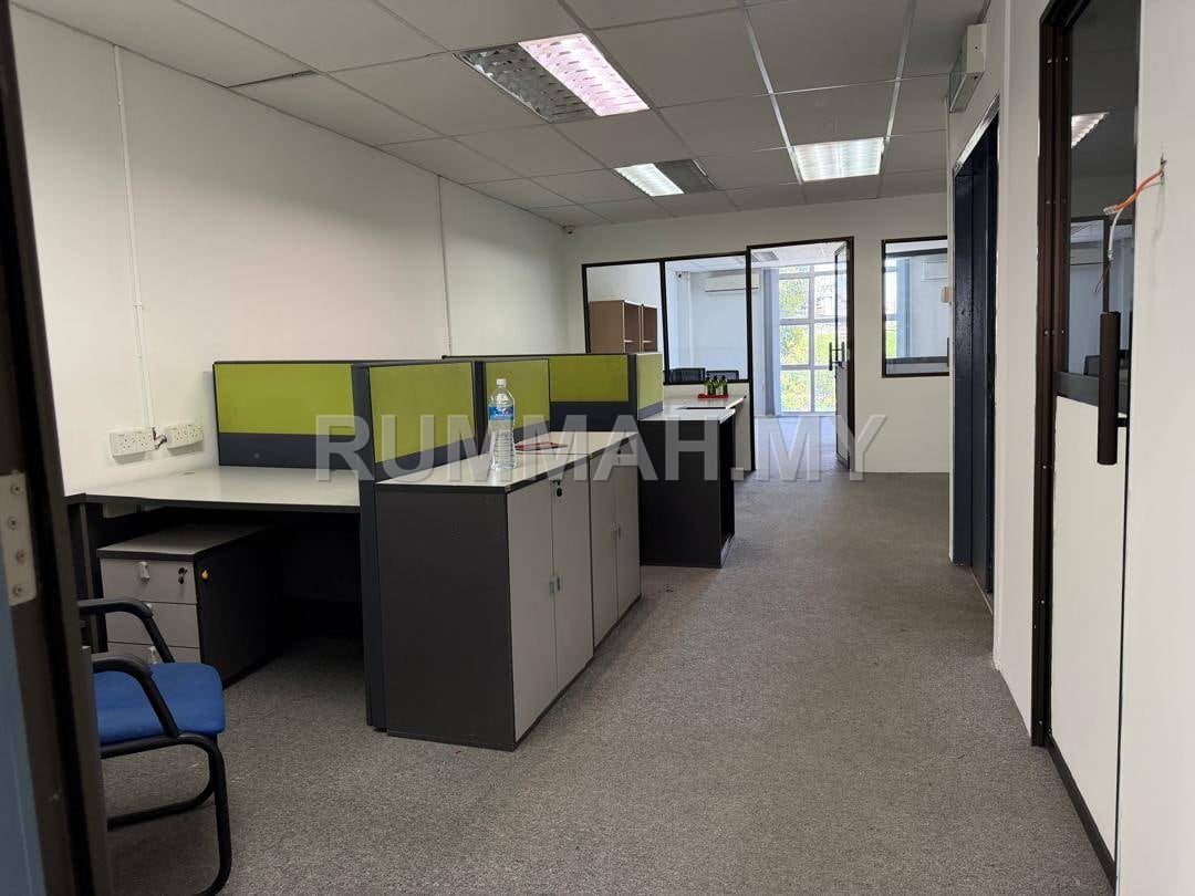 commercial in Perai, Penang for rent - 1st Floor Office Lot for Rent @ Belakang Pacific Mall, Perai | Fully Furnished