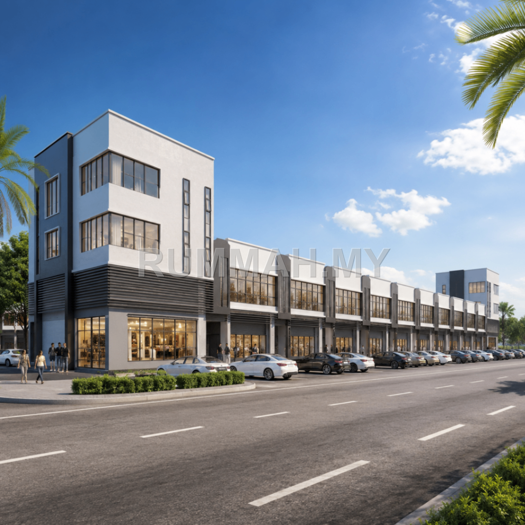 commercial in Bukit Minyak, Penang for sale - 2 Storey Shoplot for Sale @ Bukit Minyak | RM1.5M