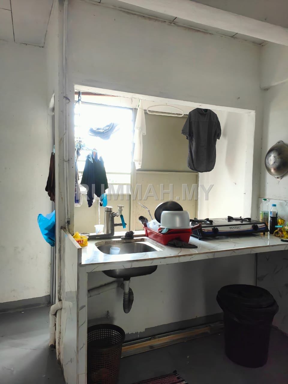 2-bedroom condo in Simpang Ampat, Penang for sale - Full Loan, Epoxy flooring & have kitchen cabinet, simpang ampat Flat