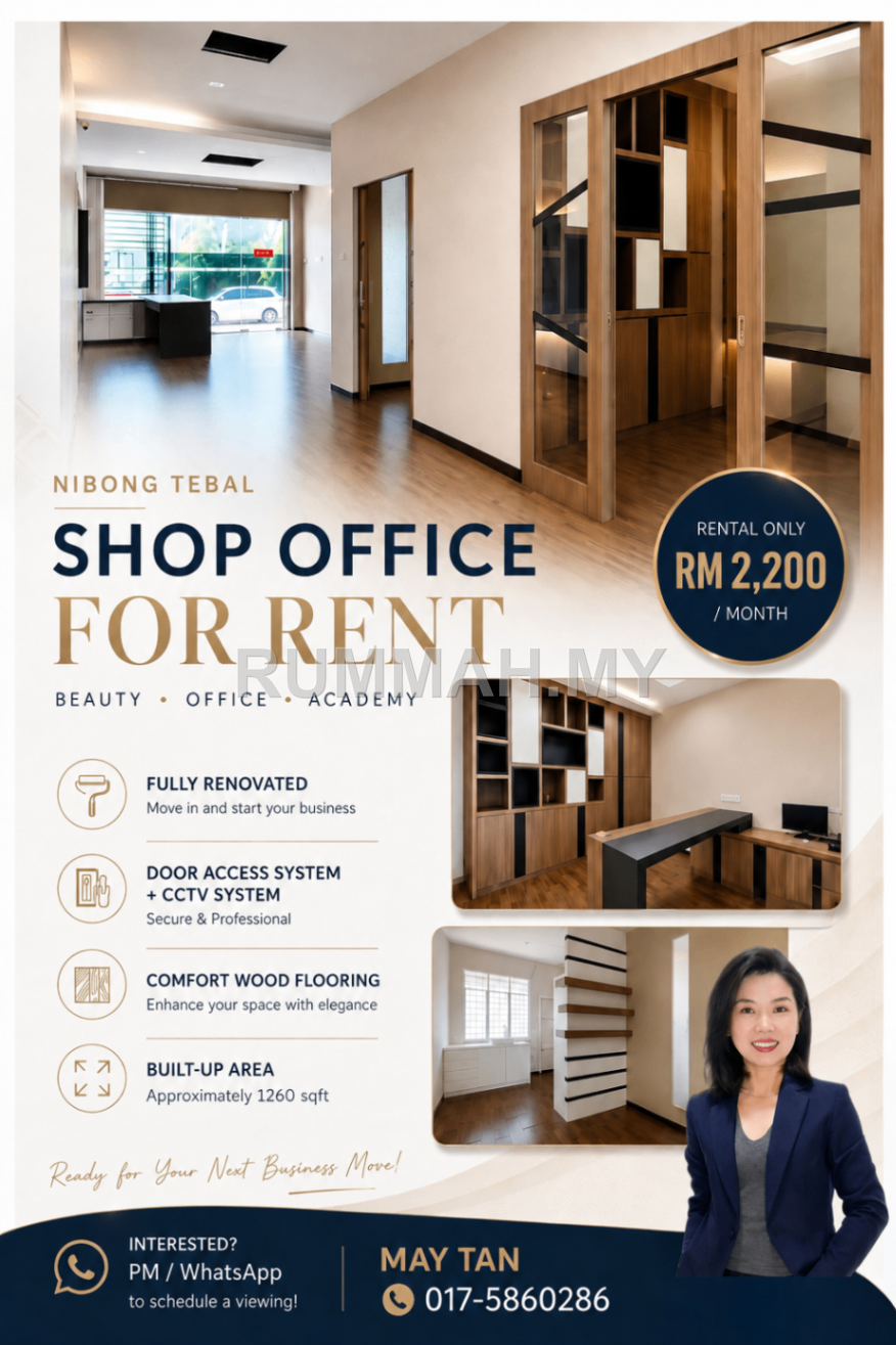 Shop Office for Rent @ Nibong Tebal, Nibong Tebal | Freehold