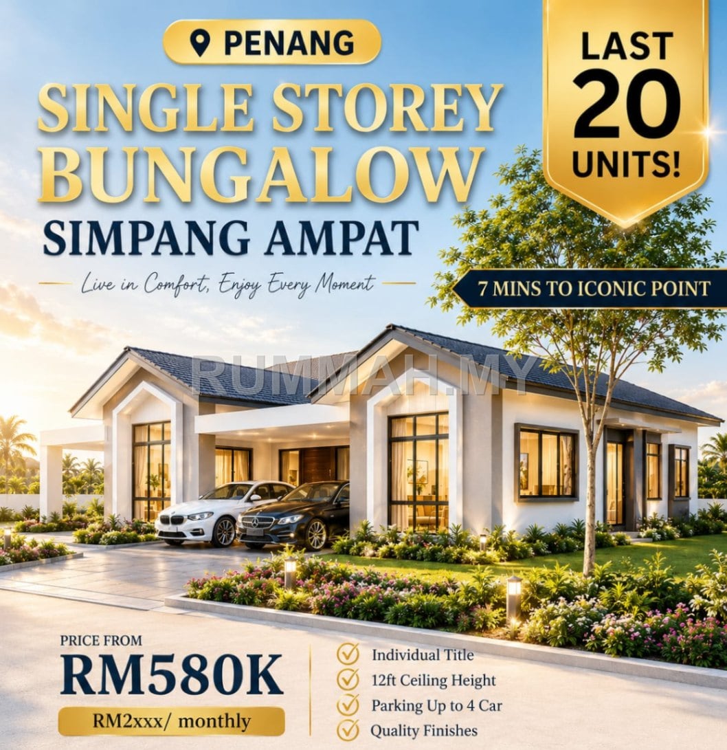 3-bedroom house in Simpang Ampat, Penang for sale - Rumah Setingkat Banglo - Simpang Ampat Pulau  Pinang