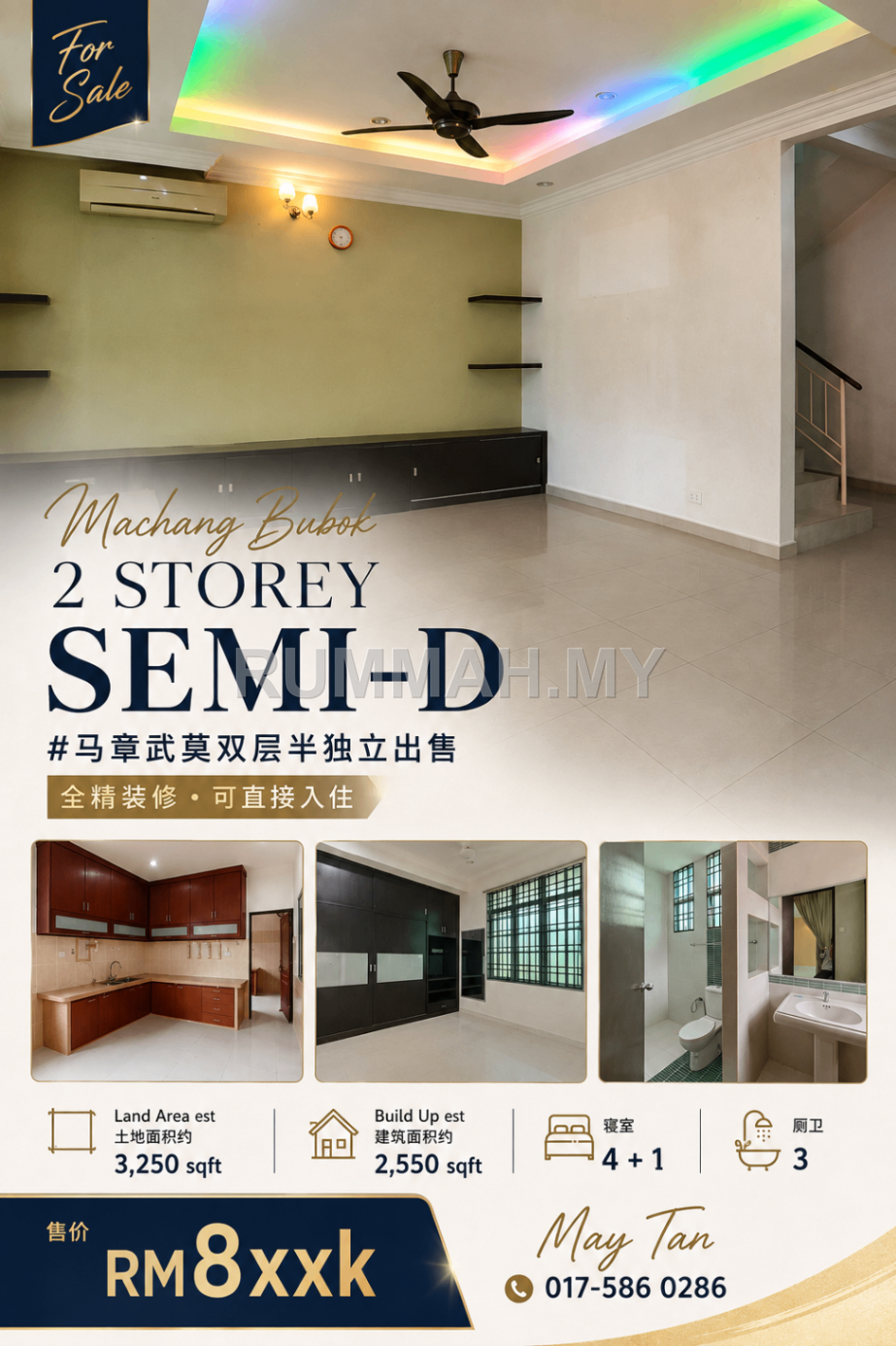 2-Storey Semi D for Sale @ Machang Bubok, Bukit Mertajam | Freehold