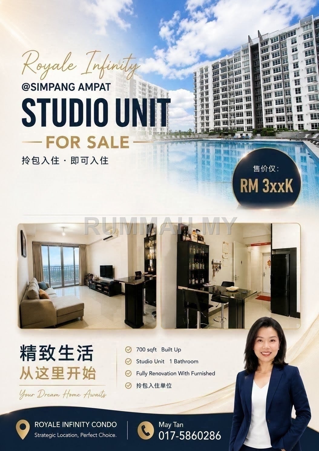 Condo for Sale @ Royale Infinity, Simpang Ampat | Fully Furnished