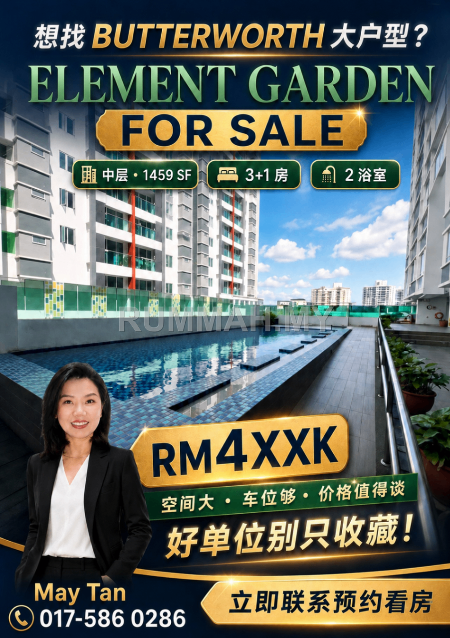 Condo for Sale @ Elements Garden, Butterworth | Freehold