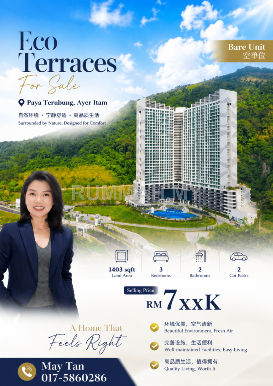 Condo for Sale @ Eco Terraces, Paya Terubong | Freehold
