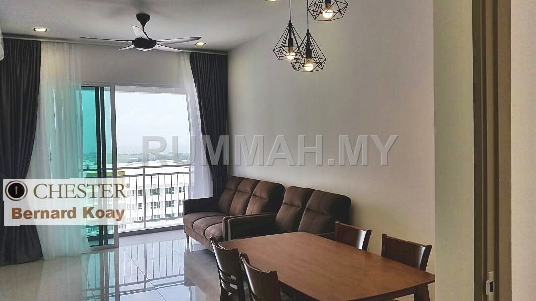 Solaria Residence Bayan Lepas fully furnished seaview 2CP 4 Airconds