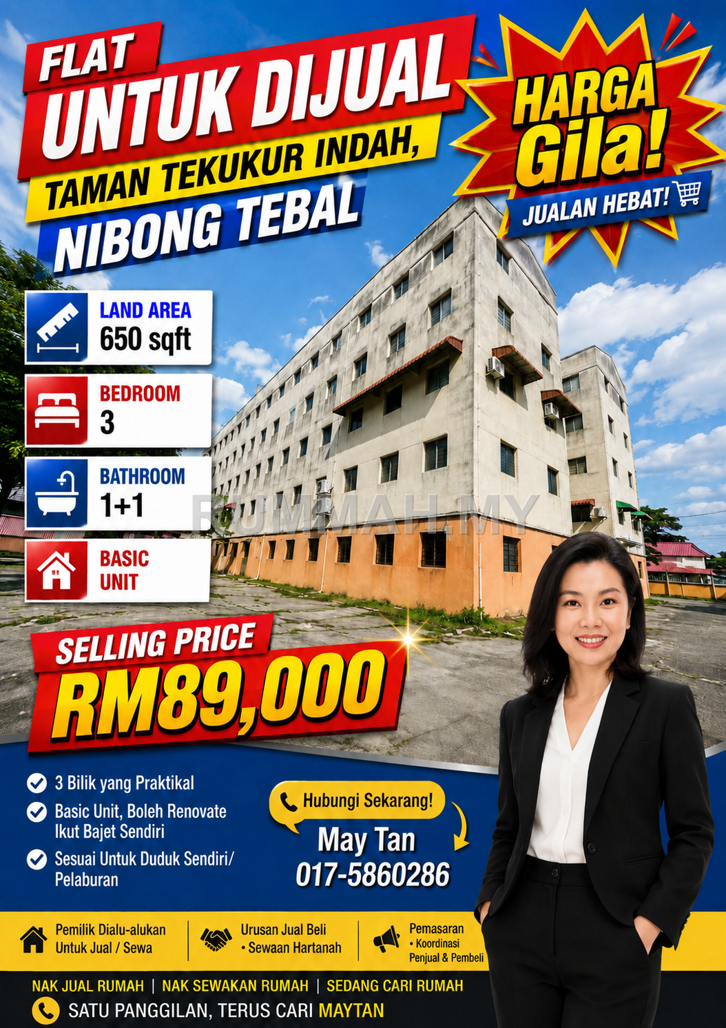 Flat for Sale @ Nibong Tebal, Nibong Tebal | Freehold