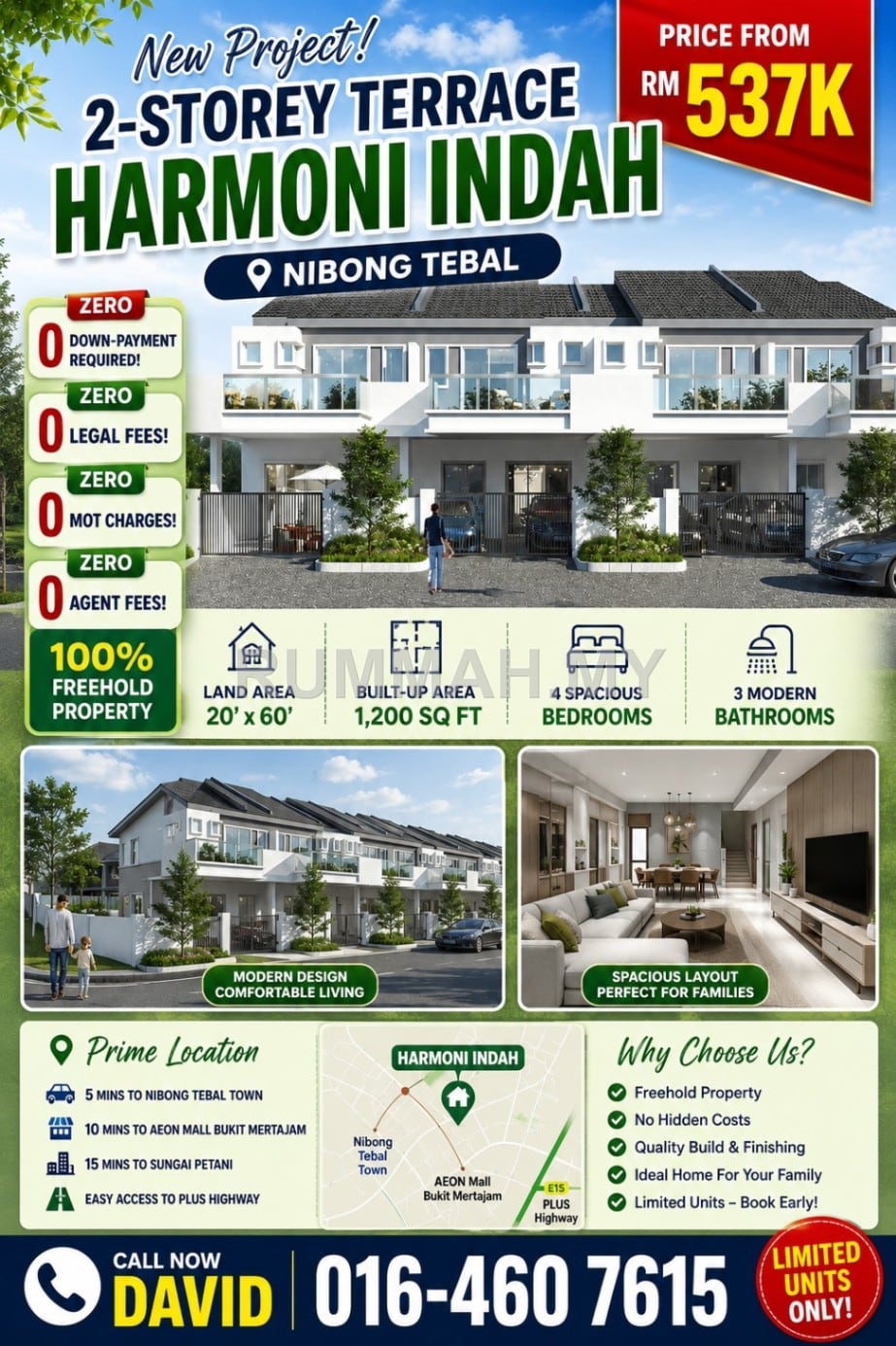 New Project : 2-storey Terrace Harmoni Indah (Nibong Tebal)