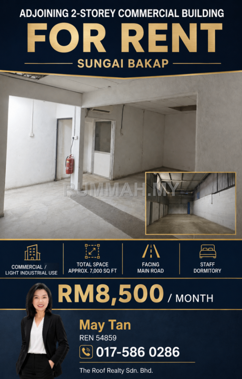Shoplot for Rent @ Sungai Bakap, Penang | Freehold
