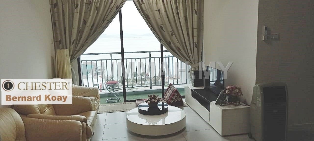 3 Residence Karpal Singh Drive panoramic seaview 2 car parks move in condition furnished