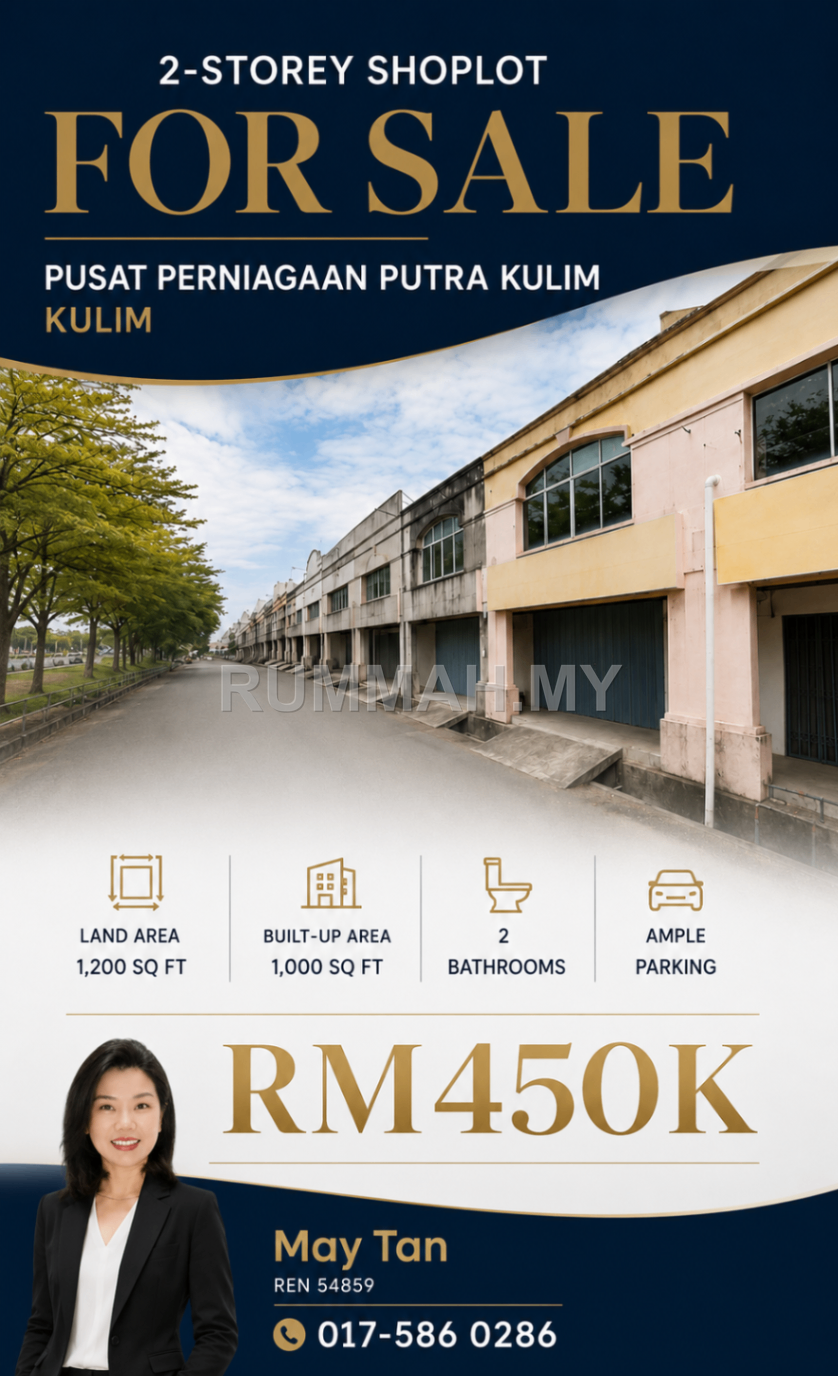 Shoplot for Sale @ Taman Tunku Putra Kulim, Kulim | Freehold
