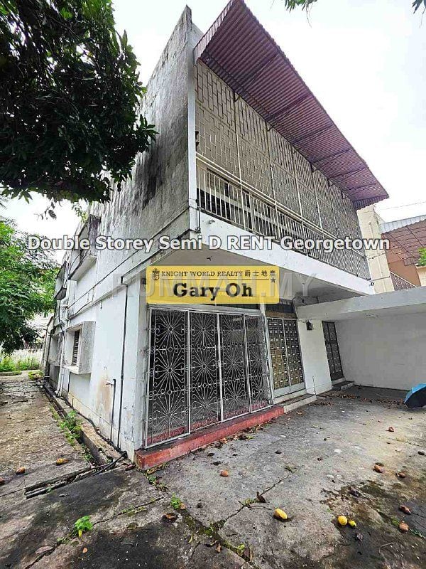 4-bedroom house in George Town, Penang for rent - Semi-Detached House for Rent @ Georgetown, Penang | Corner Unit